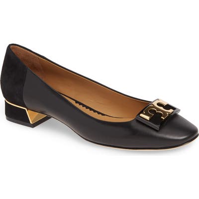 Tory Burch Gigi T-Logo Pump, Black