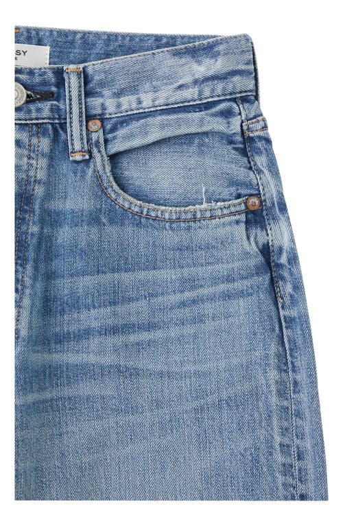 Moussy Olivia High Waist Wide Leg Jeans In Blue