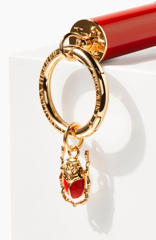 Shop Carolina Herrera The Charm Accessory In Red Beetle