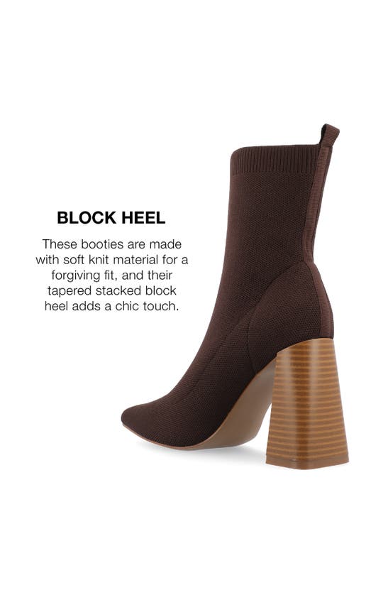 Journee Collection Noralinn Bootie In Brown