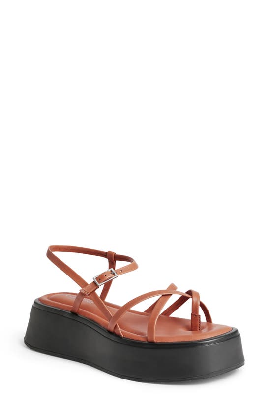 Shop Vagabond Shoemakers Courtney Platform Sandal In Cognac