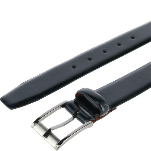 Trafalgar Matteo 35mm Feather Edge Dress Belt In Black