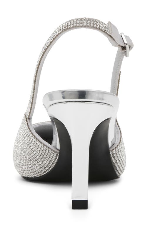 Anne Klein Rosel Slingback Pump In Silver Crystal
