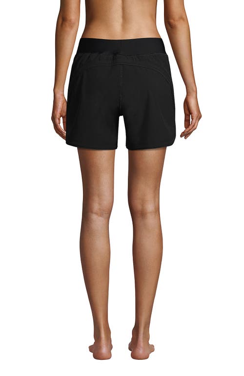 LANDS' END LANDS' END CURVY FIT 5" QUICK DRY BOARD SHORTS SWIM SHORTS WITH PANTY