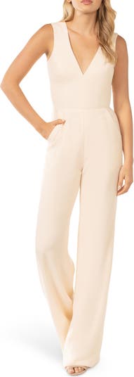 Dress the population store jumpsuit white