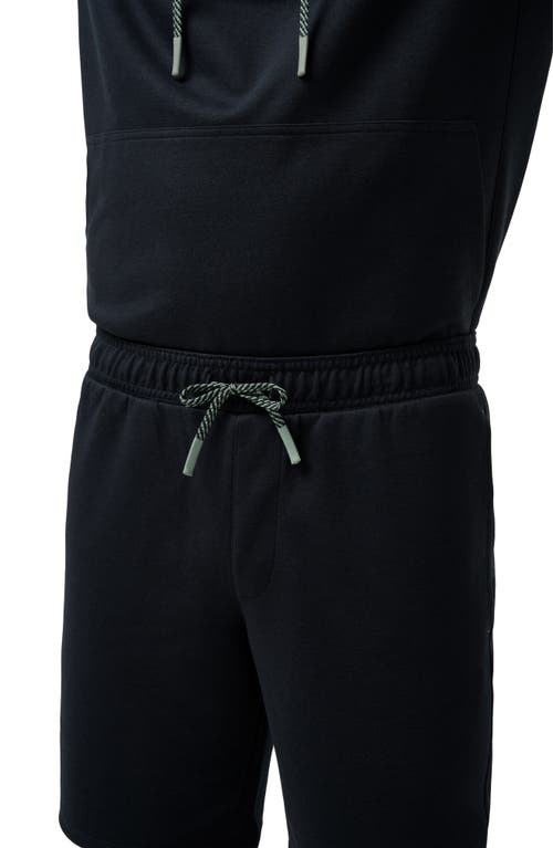 Shop Travismathew Sideslip Fleece Shorts In Black