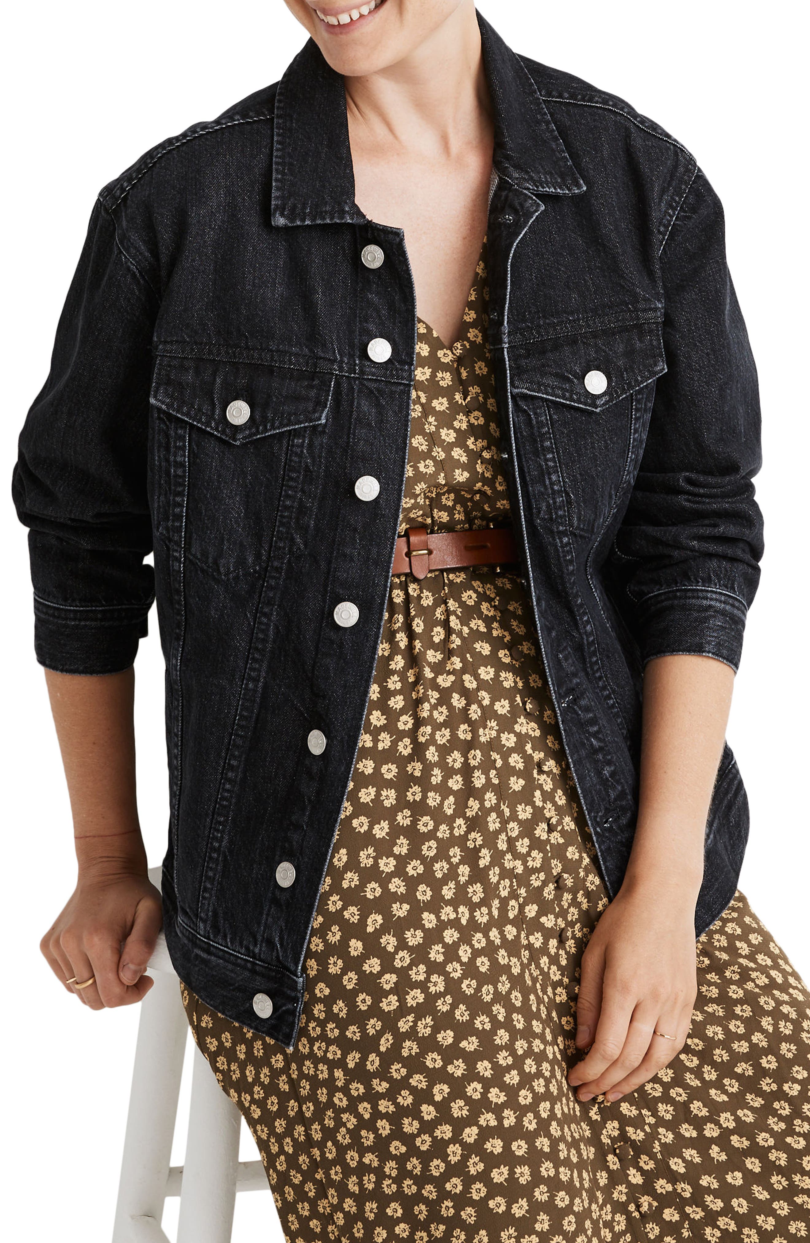 oversized trucker denim jacket