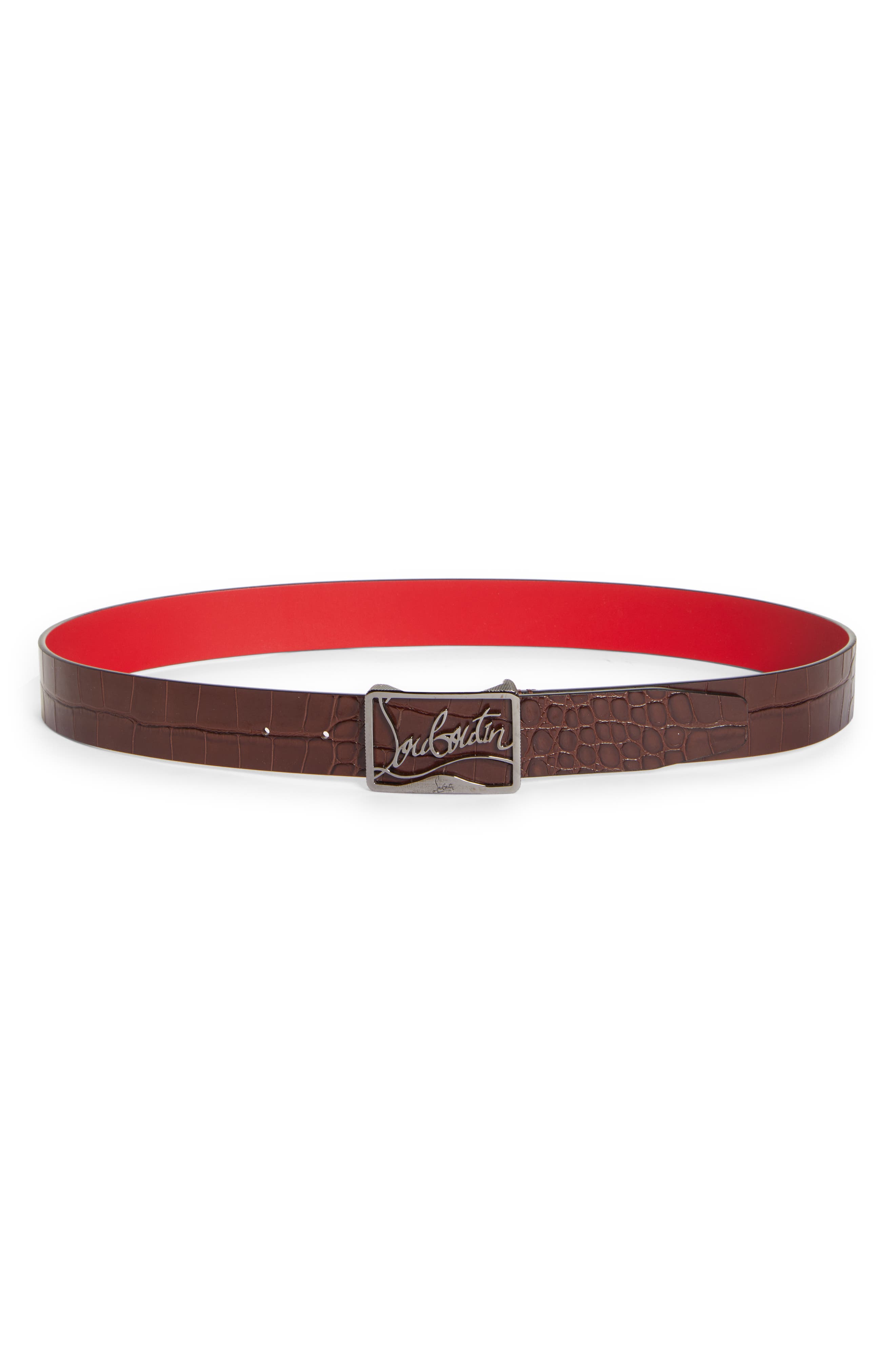 louboutin belt mens