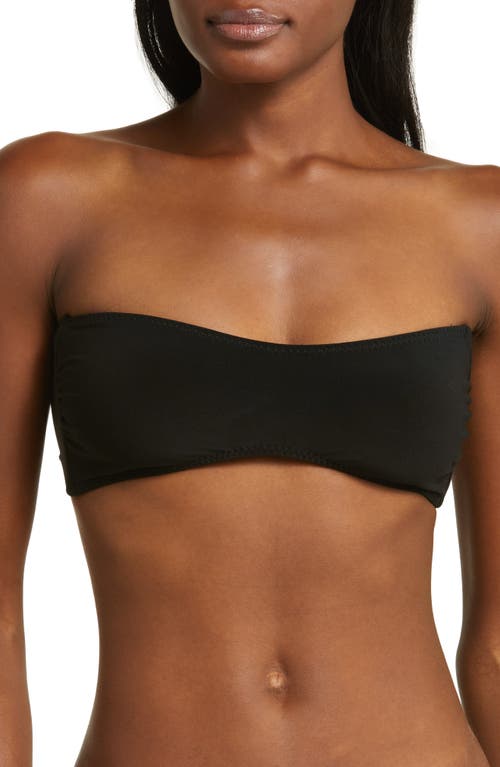 Norma Kamali Bandeau Bikini Top in Black at Nordstrom, Size Large