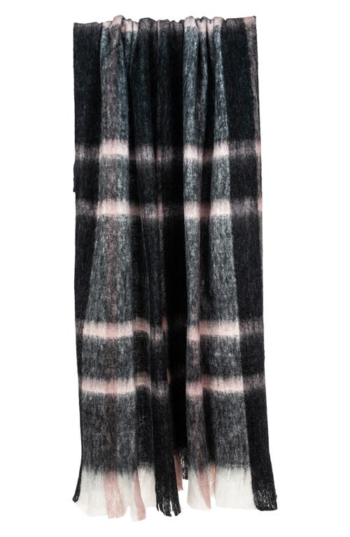 Parkland Collection Cabino Handloomed Wool Blend Throw Blanket In Black Multi