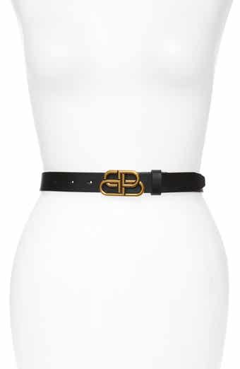 Balenciaga Women's Slim Leather Belt