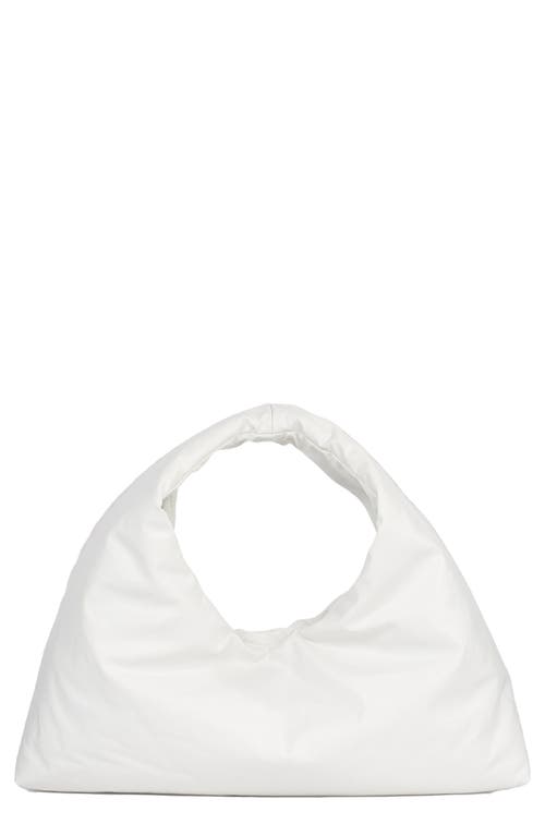 Anchor Medium Oiled Canvas Top Handle Bag in White
