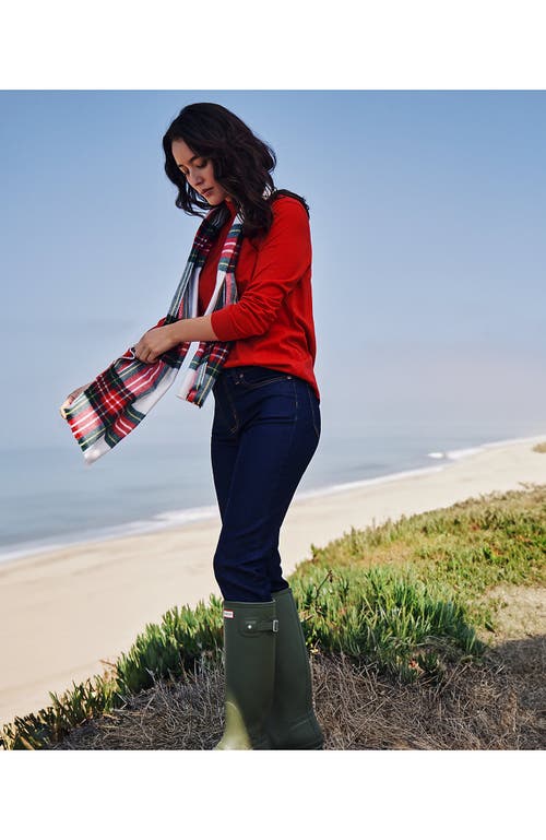 Lands' End Recover Mid Rise Straight Leg Blue Jeans In River Rinse