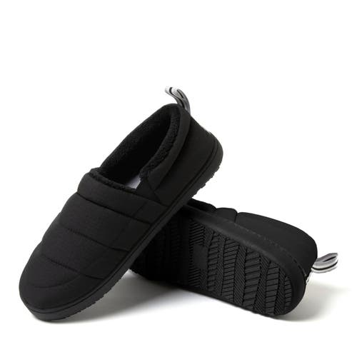 Dearfoams Men's Cullen Ripstop Closed Back Slip On In Black