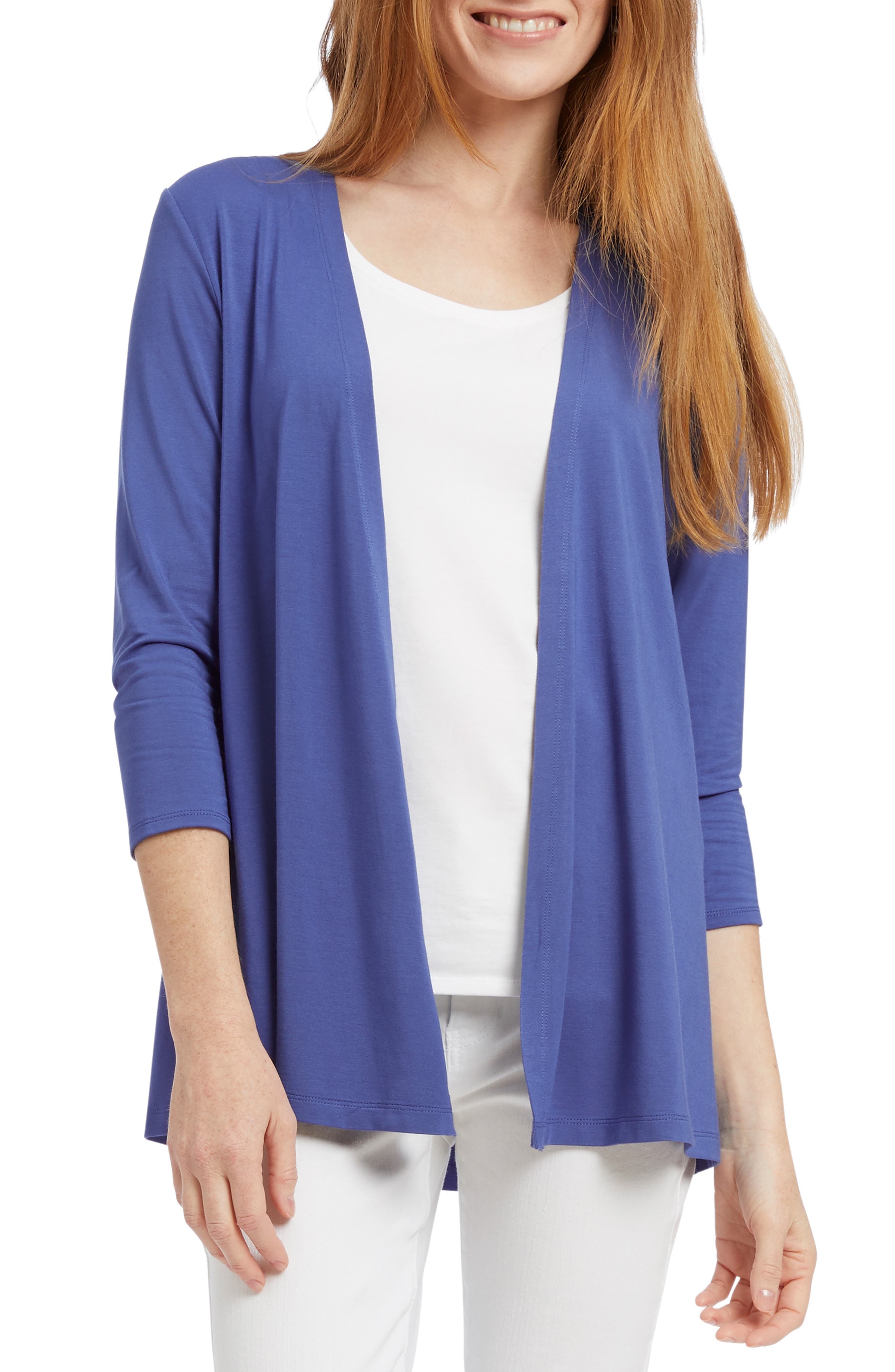 Nic+Zoe Ease And Comfort Cardigan, Blue