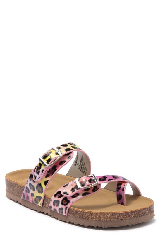 Steve Madden Beached Slide Sandal In Leopard Multi
