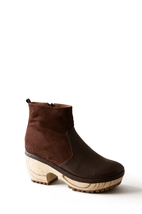 Shop Huma Blanco Lana Clog Boot In Chocolate