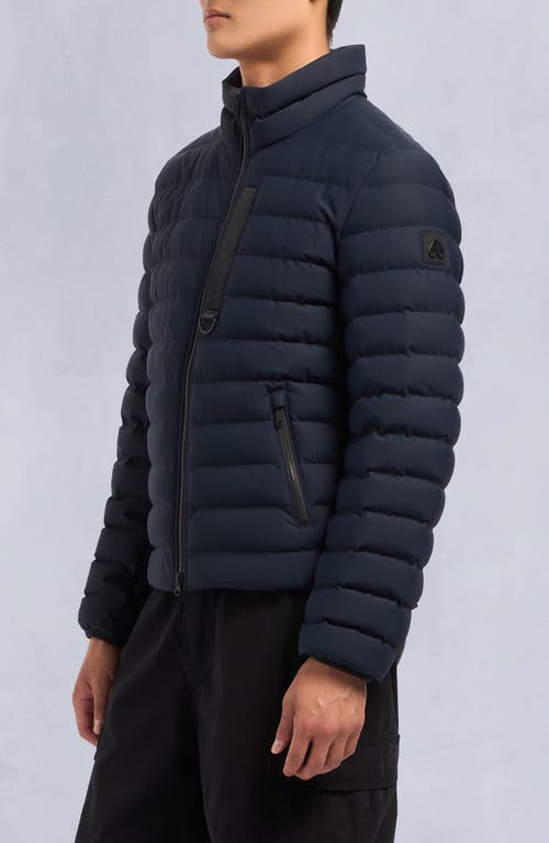 Shop Moose Knuckles Laki Water Repellent Quilted Down Jacket In Navy