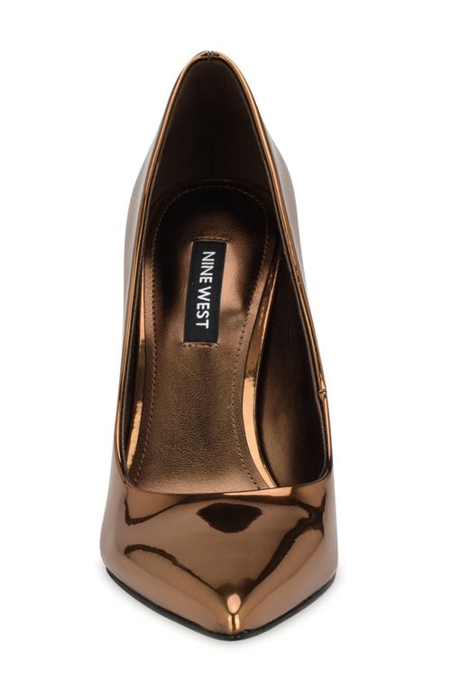 Shop Nine West Fresh Pointed Toe Pump In Bronze