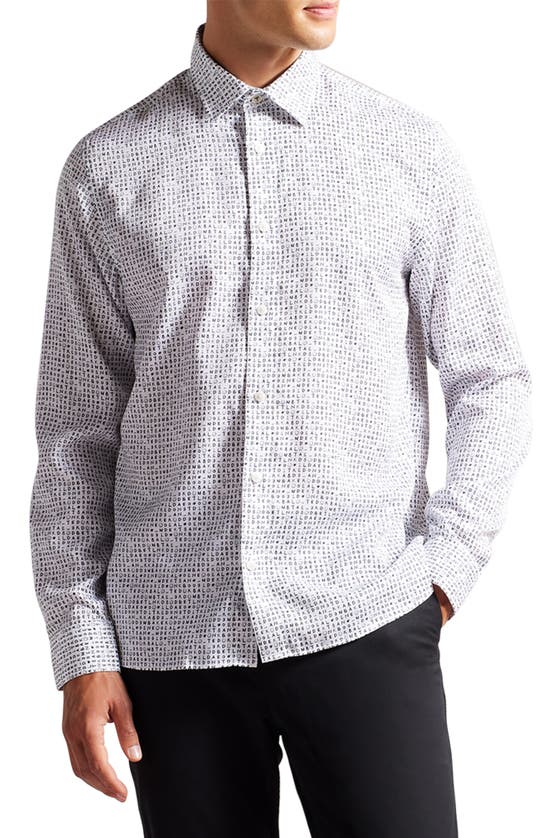 Ted Baker Digby Button-up Shirt In Blue