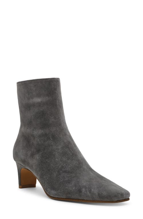 Shop Steve Madden Delvie Bootie In Grey Suede