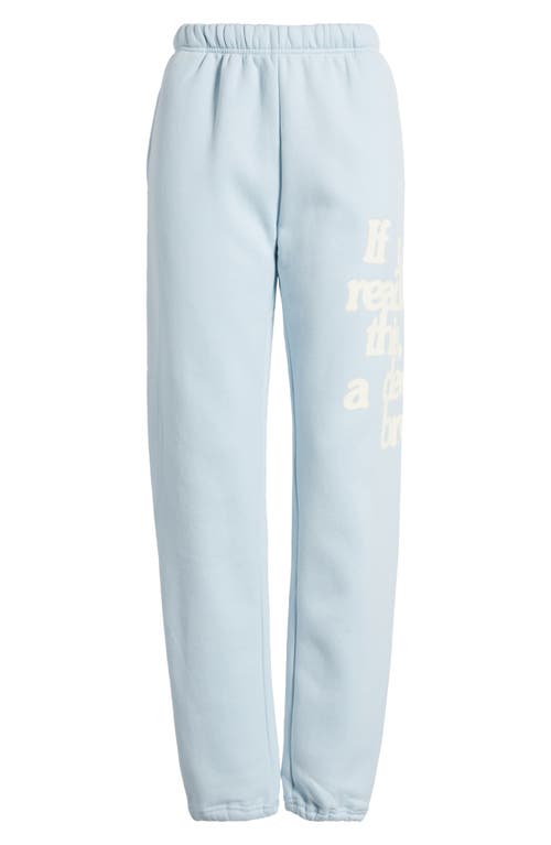 Shop The Mayfair Group Take A Deep Breath Sweatpants In Blue