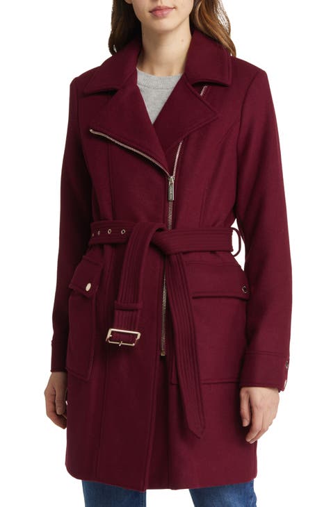 burgundy wool coat | Nordstrom