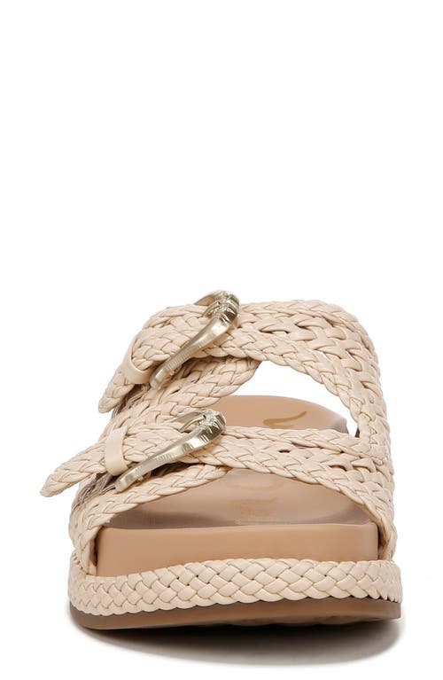 Sam Edelman Women's Reid Buckle Platform Sandal In Linen Leather In Linen