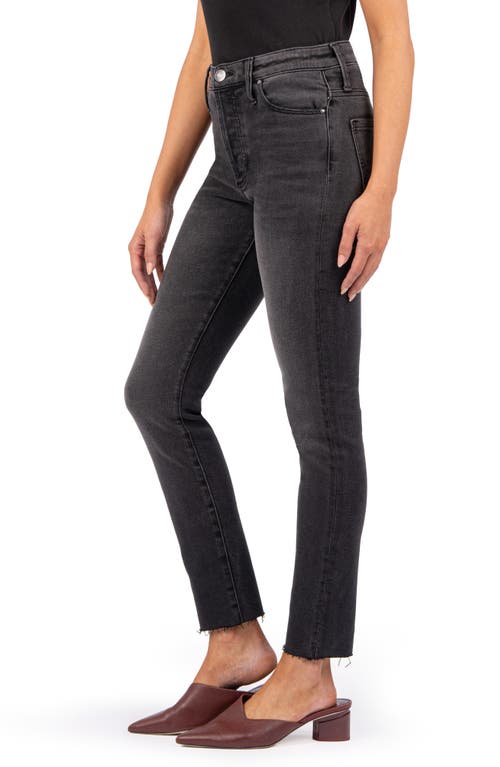 Shop Kut From The Kloth Charlize Fab Ab Raw Hem Ankle Cigarette Jeans In Sensitive