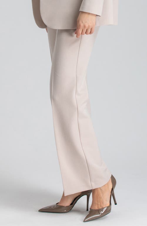 Shop Pietro Brunelli Full Length Maternity Pants In Medium Beige