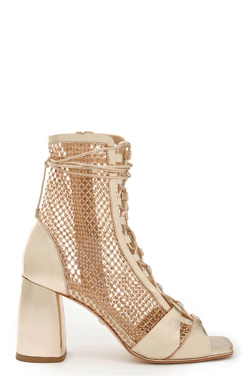 Daniella Shevel Romi Bootie In Metallic Gold