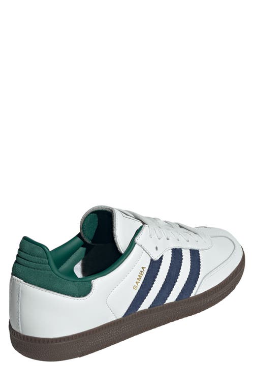 Shop Adidas Originals Adidas Gender Inclusive Samba Og Sneaker In Black White/collegiate Green