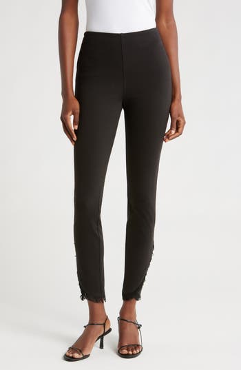LYSSÉ LYSSÉ FRINGE TULIP HEM DENIM LEGGINGS