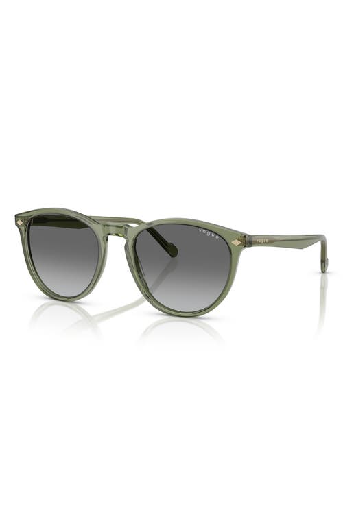 Vogue 53mm Phantos Sunglasses In Transparent Green