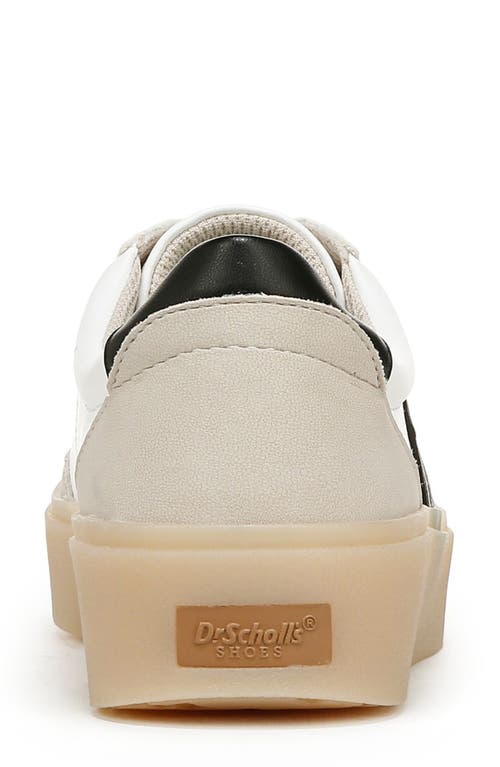 Dr. Scholl's Women's Madison-lace Closed Round Toe Lace Up Platform Sneakers In White Multi