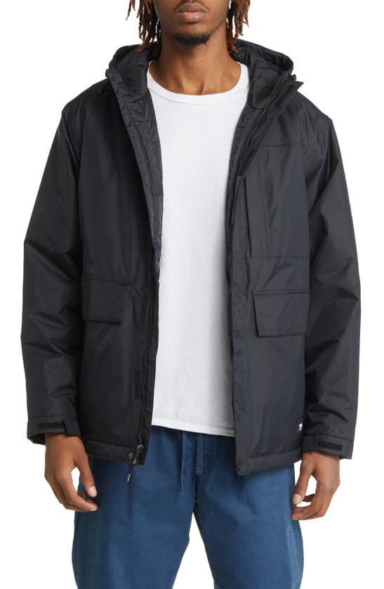 Vans Richter Mte-3 Waterproof Hooded Jacket In Black