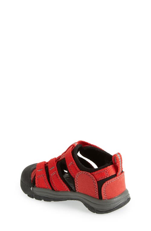 Shop Keen Kids' Newport H2 Water Friendly Sandal In Ribbon Red/gargoyle