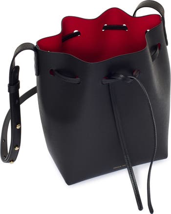 Mansur Gavriel Mini Saffiano Leather Bucket Bag