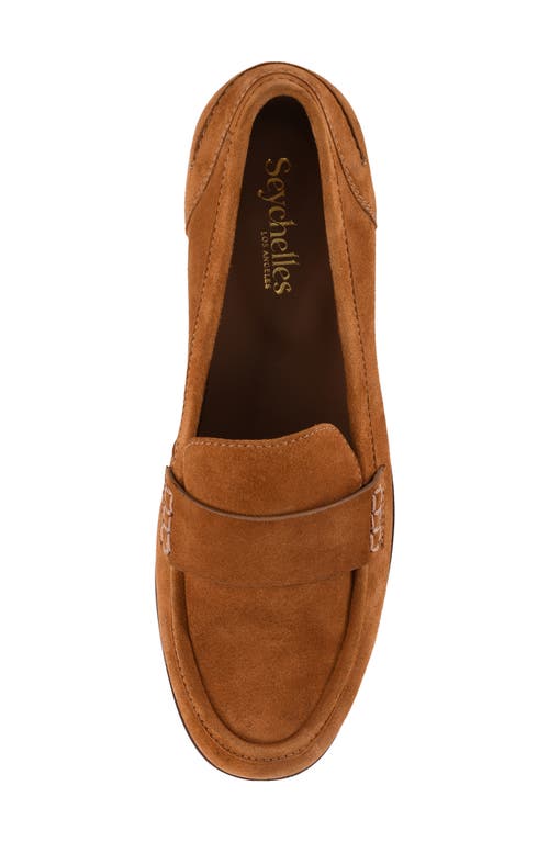 Shop Seychelles Sooner Or Later Loafer In Chestnut Leather