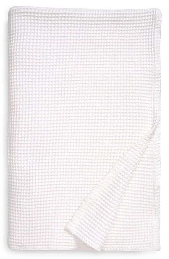 Nordstrom Woven Waffle Cotton Blanket In White