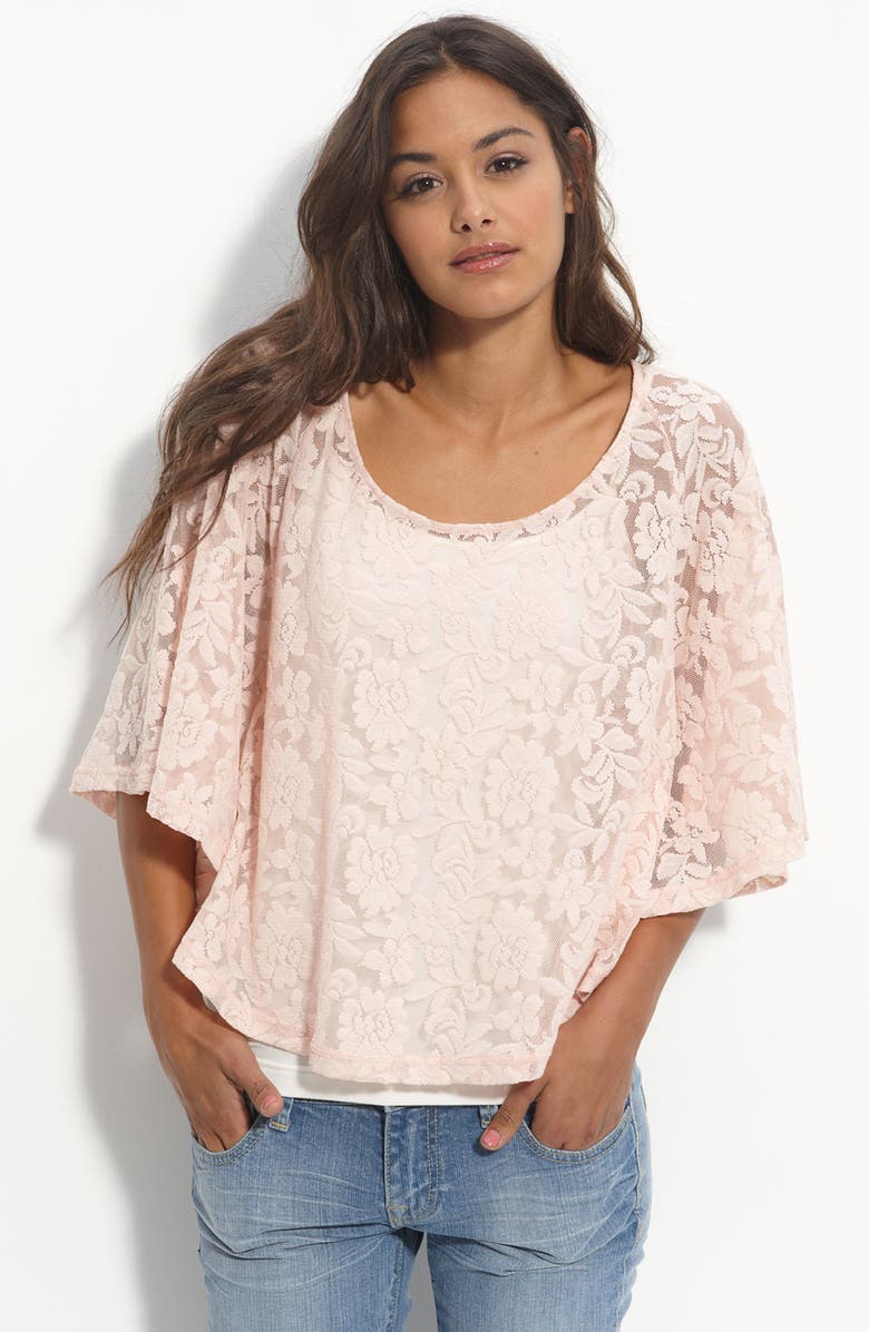 Frenchi® Lace Circle Top (Juniors) | Nordstrom