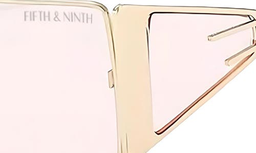 Fifth & Ninth Paloma 65mm Oversize Shield Sunglasses In Purple