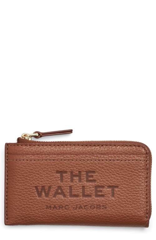 Marc Jacobs The Top Zip Multi Leather Wallet In Brown