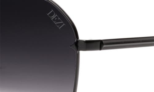 Shop Dezi Blueprint 60mm Aviator Sunglasses In Matte Black/black Fade