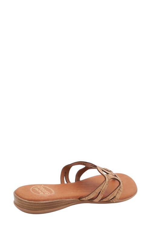 Andre Assous Nature Womens Slip On Padded Insole Flip-flops In Natural