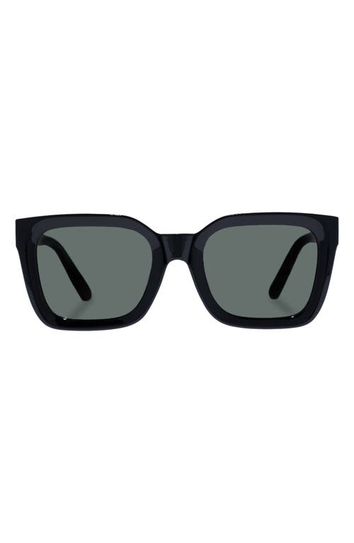 AIRE Abstraction 50mm Polarized D-Frame Sunglasses in Black at Nordstrom