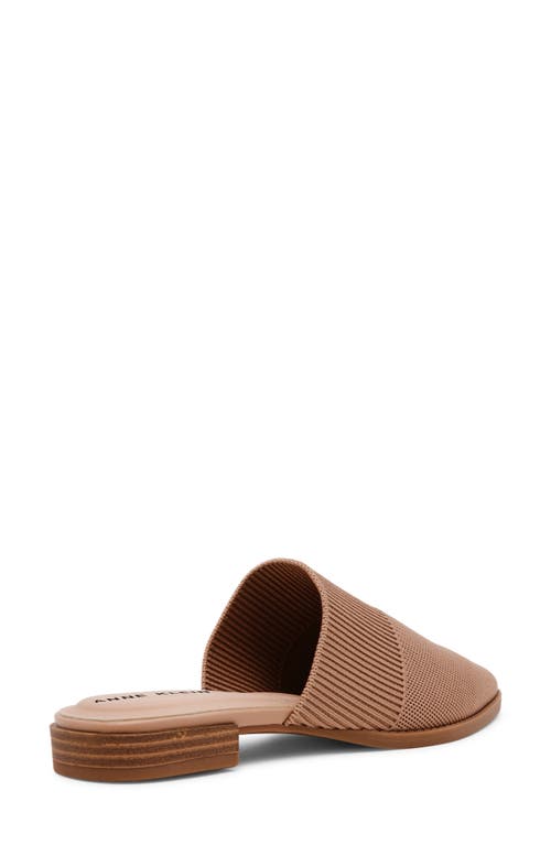 Shop Anne Klein Vassar Mule In Camel Knit