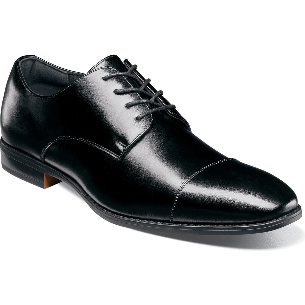 Stacy Adams Kenway Brogue Cap Toe Derby In Black