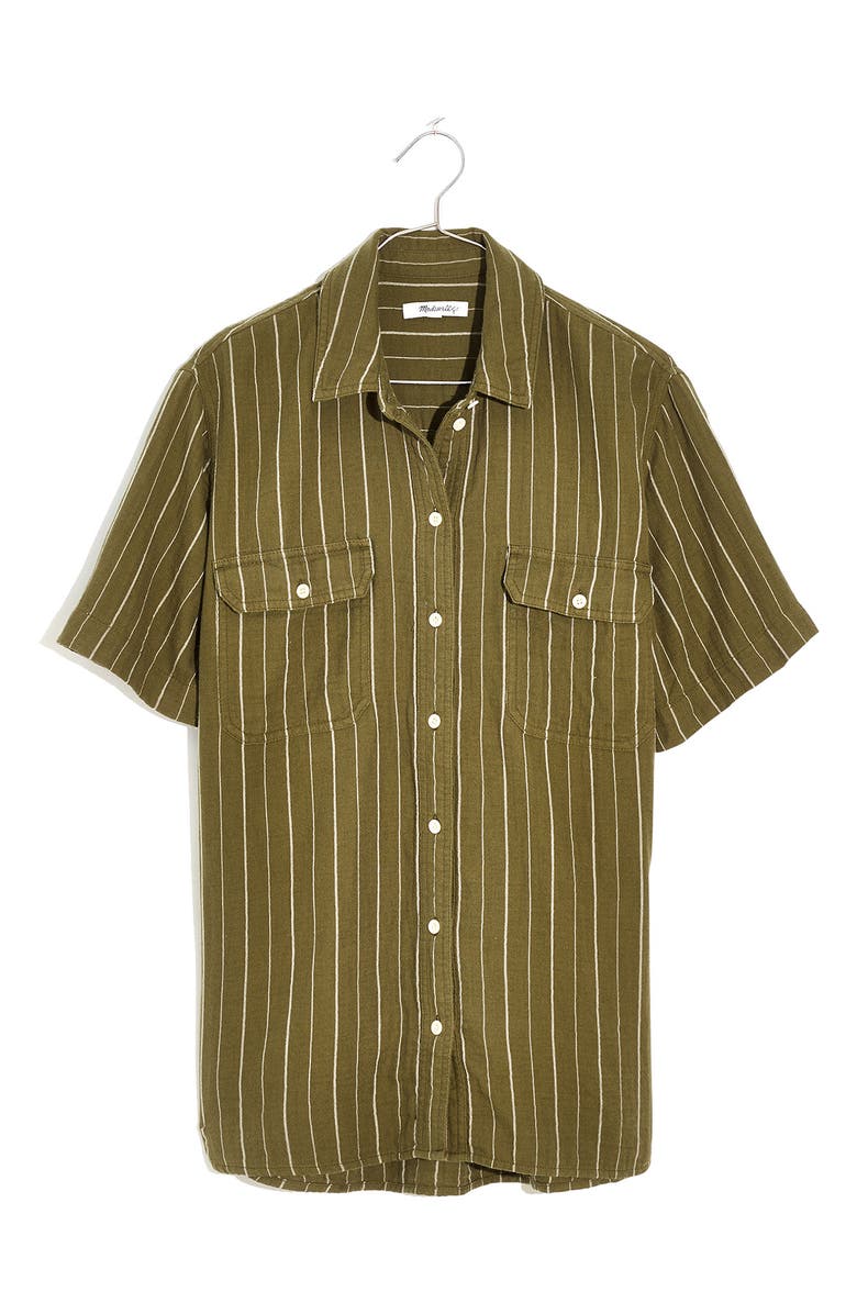 Madewell Lightspun Short-Sleeve Flap-Pocket Shirt | Nordstrom