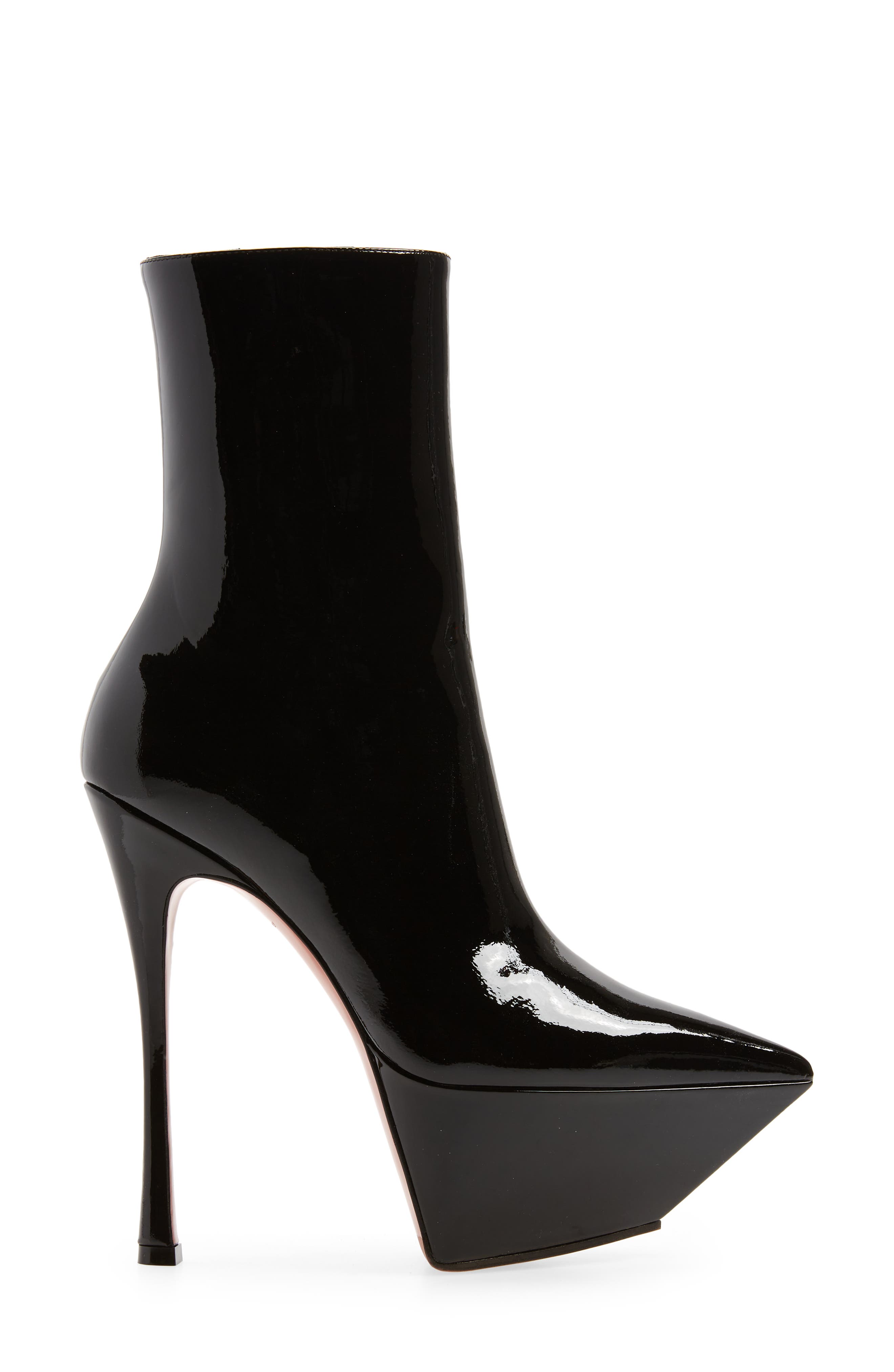 pointed toe platform booties